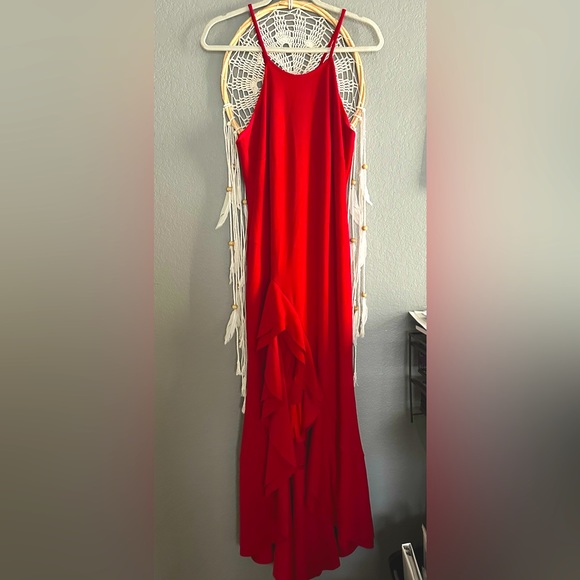 bebe Dresses & Skirts - Red fitted valance dress